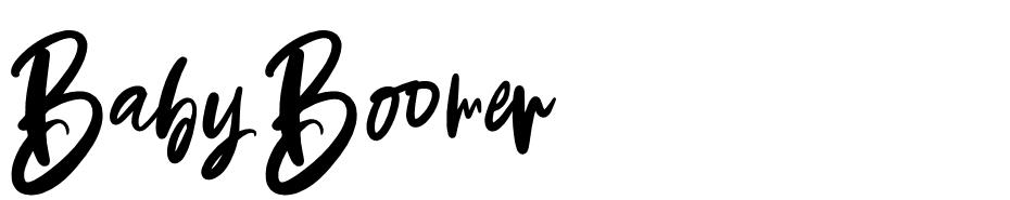 Baby Boomer font